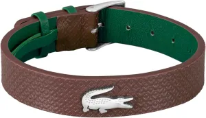 Lacoste.12.12 Leather Bracelet for Men - Easily Adjustable - Modern Design, Iconic Collection - Fashion Accessory - Gift for Him