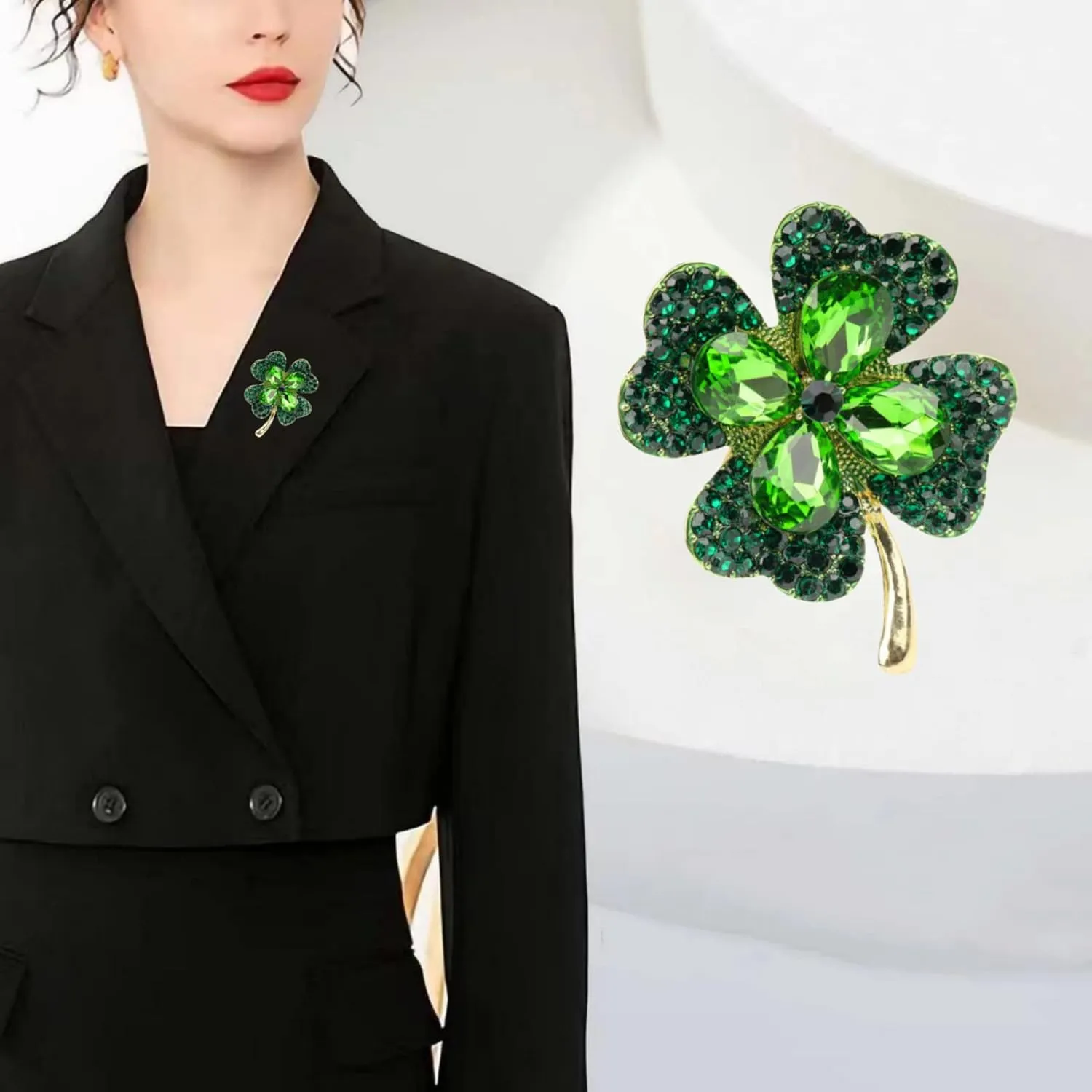 Lavender flower brooch crystal rhinestone tulip brooch elegant accessories jewelry women brooches and pins fashion jewelry wedding flowers lapel pin