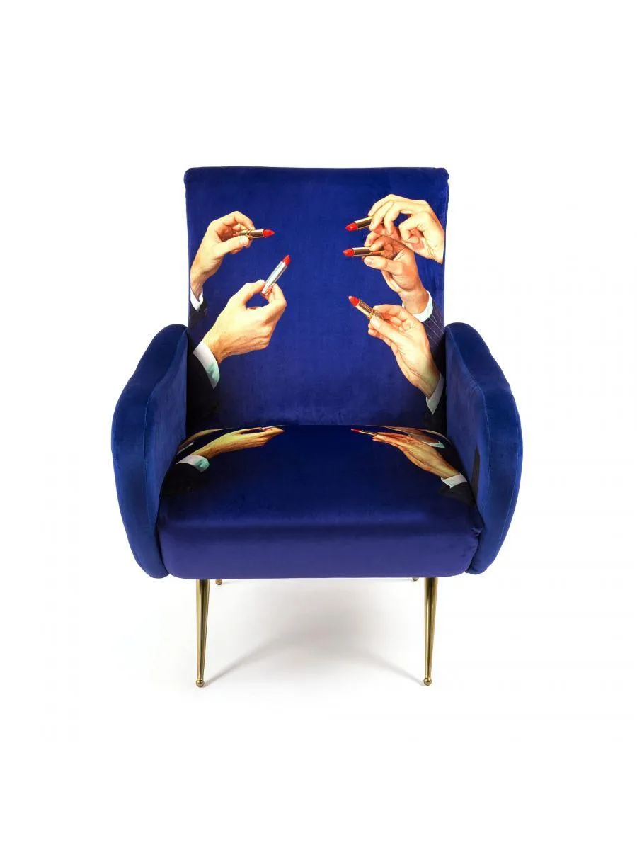 LIPSTICKS armchair blue