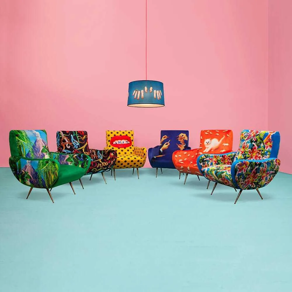 LIPSTICKS armchair blue