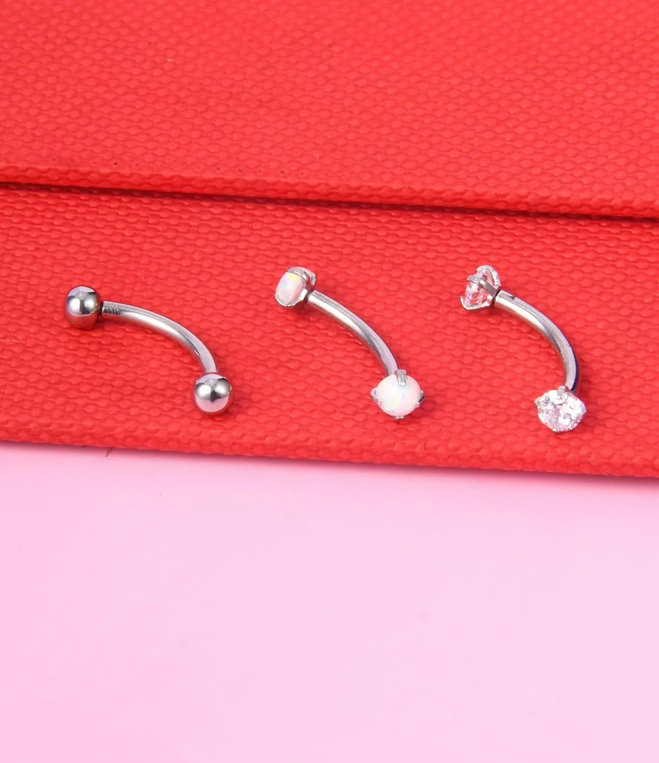 Longita Rook Piercing Jewelry Rook Jewelry Rook Earrings Surgical Steel Silver Gold Eyebrow Piercing Jewelry Internally Threaded Eyebrow Rings 16g Vertical Labret Lip Jewelry 8mm 10mm