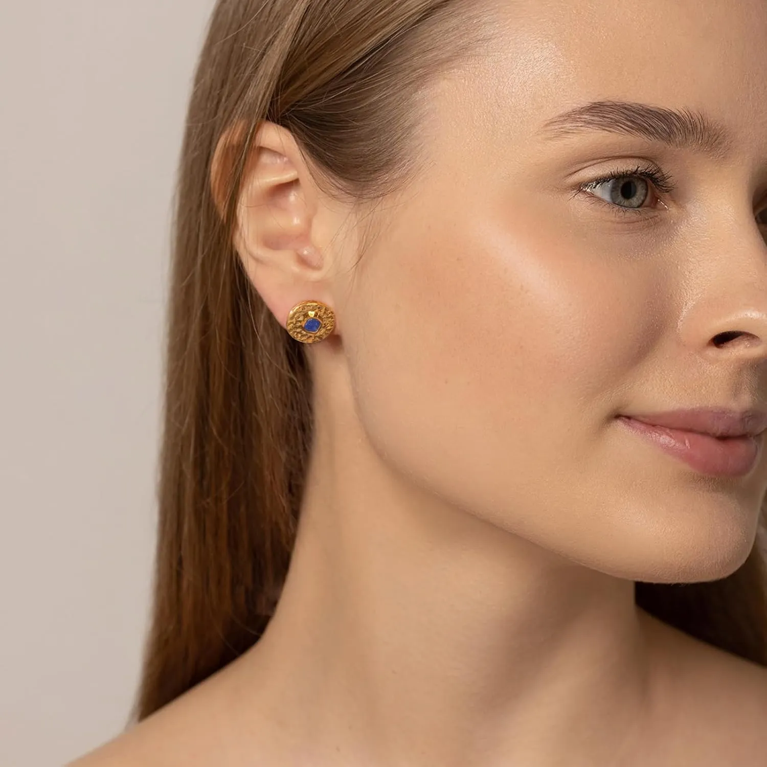 Milan Chiva 14K Gold Plated Dangle Earrings for Women Lightweight Dainty Jewelry
