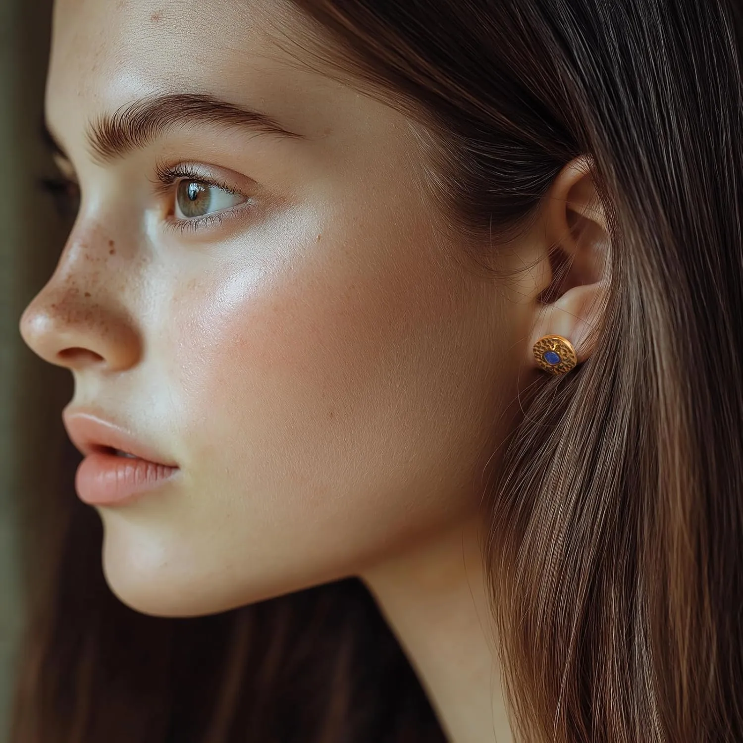Milan Chiva 14K Gold Plated Dangle Earrings for Women Lightweight Dainty Jewelry