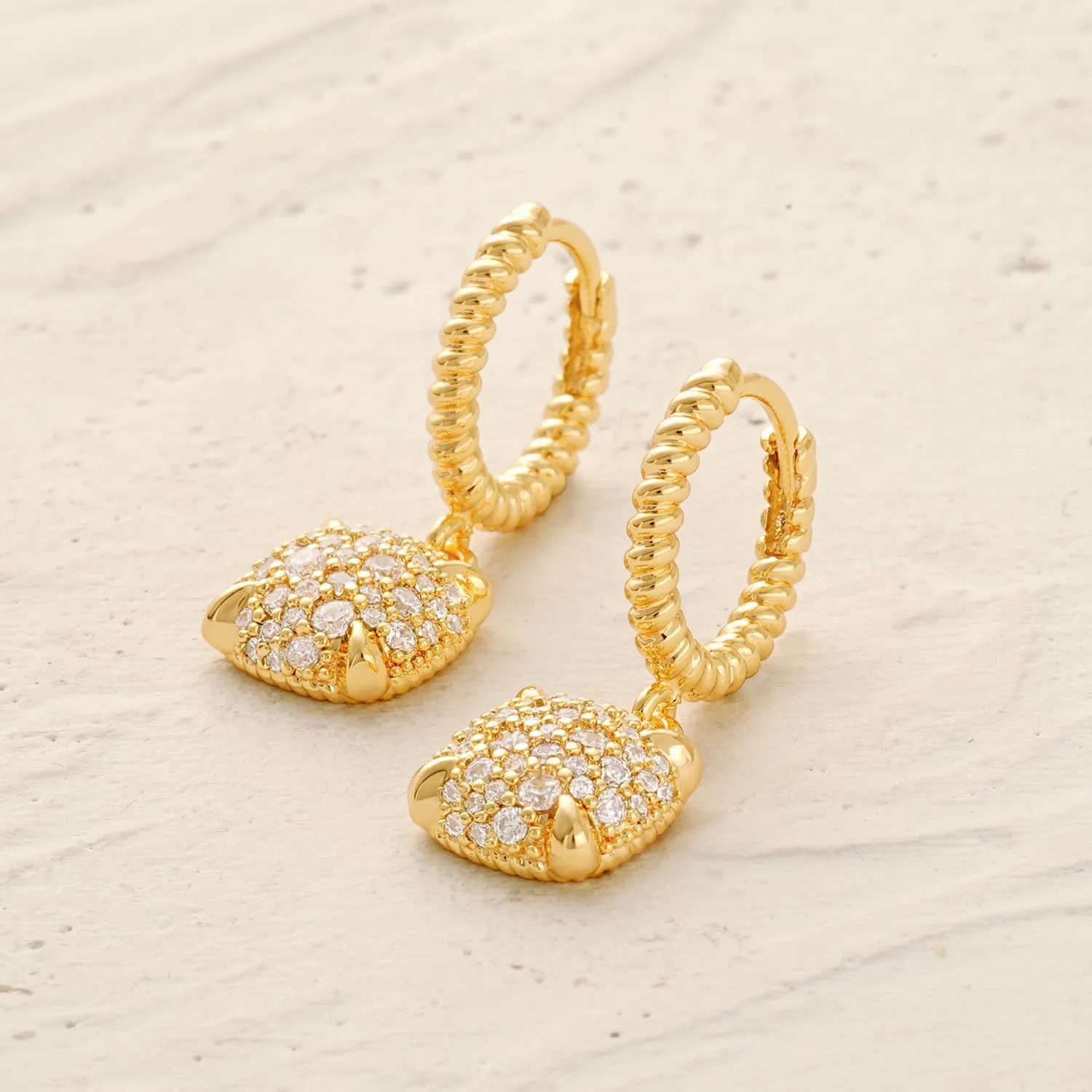 MYEARS Women Earrings Gold Huggie Hoop Dangle Drop 14K Gold Plated Small Simple Hypoallergenic Everyday Jewelry
