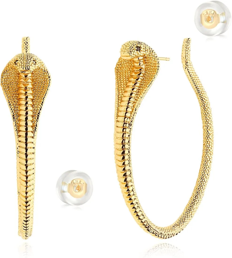 MYEARS Women Hoop Earrings Gold Open C Shape 14K Gold Filled Small Simple Handmade Hypoallergenic Everyday Illusion Jewelry