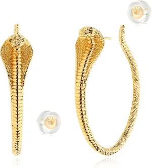 MYEARS Women Hoop Earrings Gold Open C Shape 14K Gold Filled Small Simple Handmade Hypoallergenic Everyday Illusion Jewelry