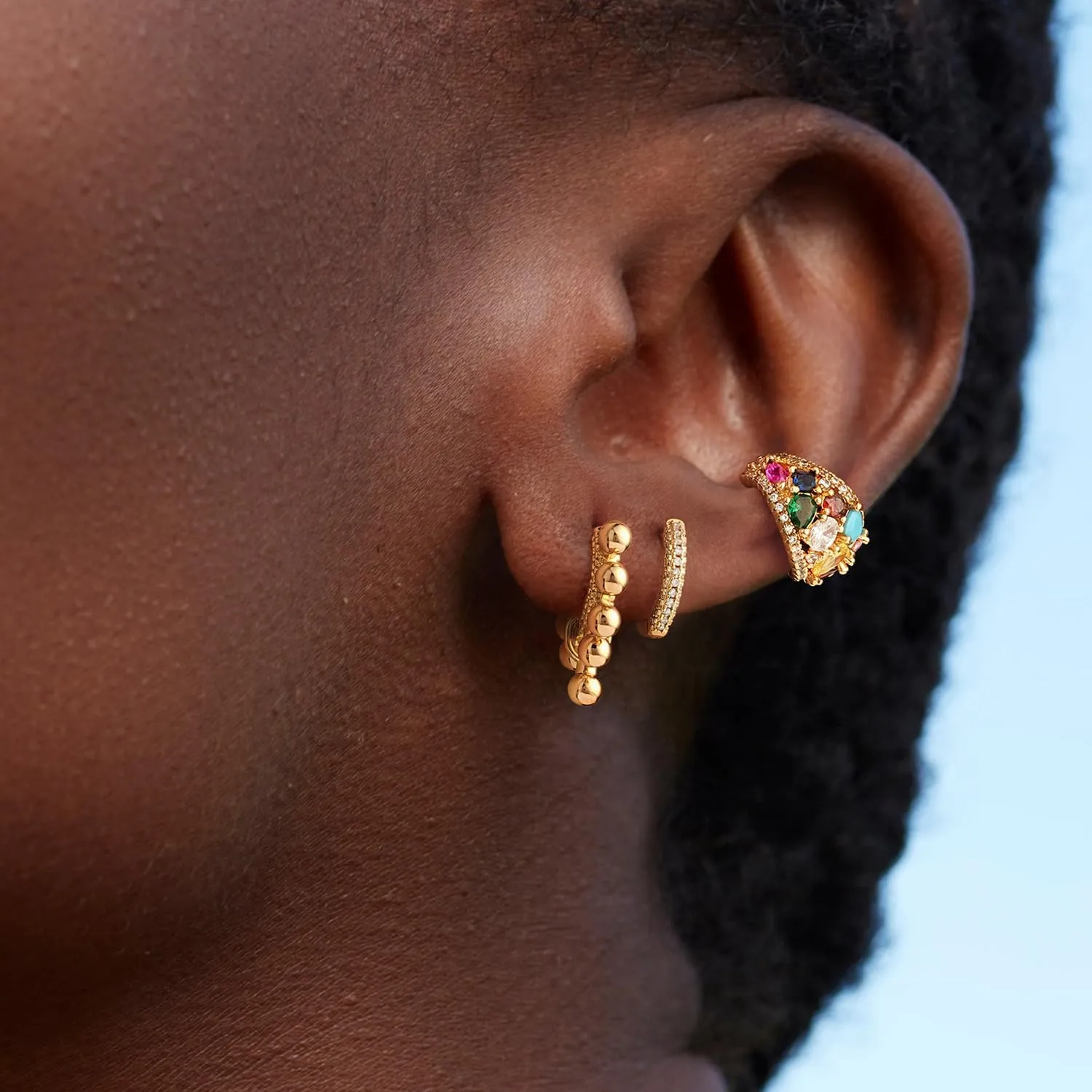 MYEARS Women Huggie Earrings Gold Hoop 14K Gold Filled Small Simple Hypoallergenic Everyday Jewelry