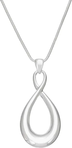 Napier 24'' snake chain pendant featuring infinity design pendant and 3'' extender piece