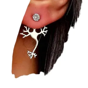 Neuron Stud Earrings, Dendrite Earrings, Neuroscience Neurology Jewelry gift for Teenage Girls Women Her
