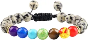 New 2026 Unisex Stainles Stell 8Mm Natural Stone Tiger Eye 7 Prayer Beaded Bracelets Handmade Bangles Women Men Jewelry Pulseira Fashion Trendy Accessories Creative Gift For Women And Men