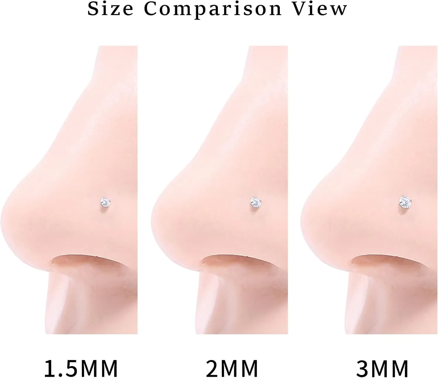 Nose Rings and Nose Studs Sets for Women Men,Hypoallergenic 316L Surgical Steel Nose Hoops Can Be Used for Helix Cartilage Multi-Use Earrings Piercing,L Shape and Corkscrew Nose Studs Comfort Fit Everyday Wear Jewelry