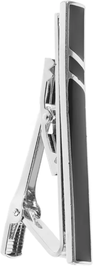 PartyKindom Alloy Tie Clip for Men Business Tie Clip Modern Collar Pin Dress Accessories