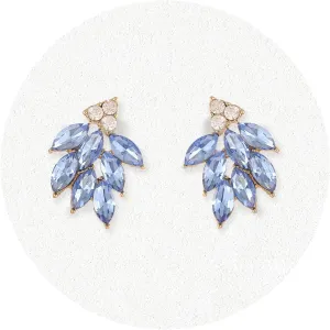 Rhinestone Stud Earrings for Women Small Dainty Crystal Cluster Drop Earrings for Girls Cute Costume Jewelry for Bridal Wedding Party Gift