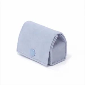 Ring Box, Jewelry Ring Gift Box Vintage Ring Display Holder Case for Wedding Ceremony Proposal Engagement (Blue)