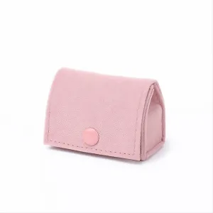 Ring Box, Jewelry Ring Gift Box Vintage Ring Display Holder Case for Wedding Ceremony Proposal Engagement (Pink)