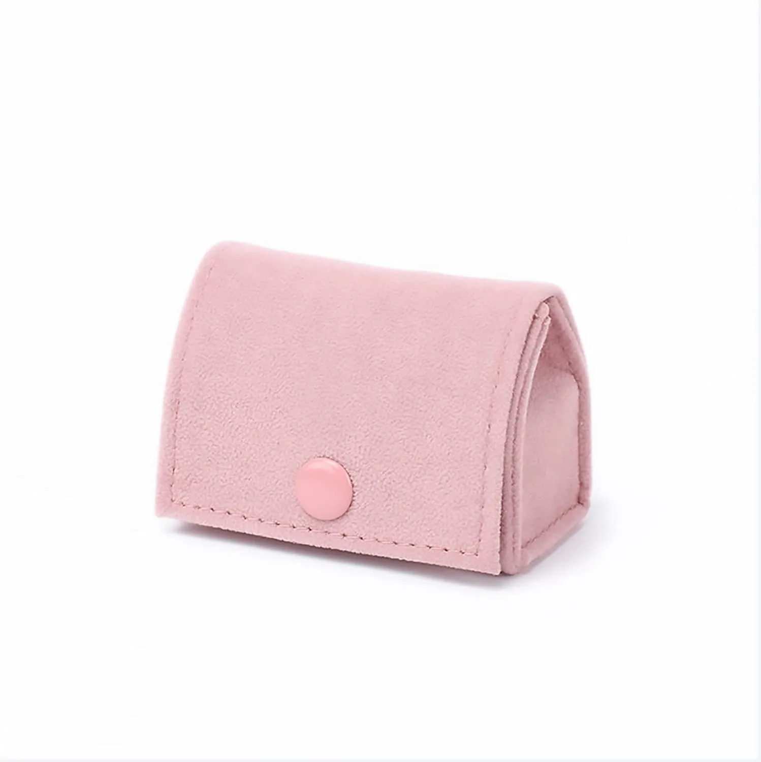 Ring Box, Jewelry Ring Gift Box Vintage Ring Display Holder Case for Wedding Ceremony Proposal Engagement (Pink)