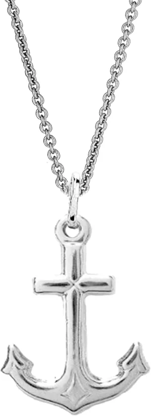 Ritastephens Sterling Silver Shiny Mariner Cross Anchor Charm Pendant Necklace (18, 20, 24 Inches)