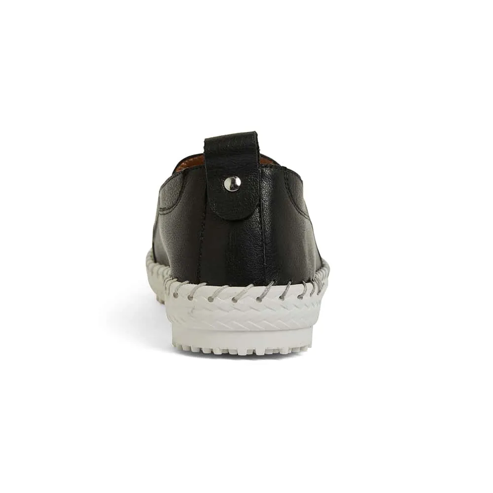 Riva Sneaker in Black Leather