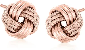 Ross-Simons Italian Sterling Silver Love Knot Earrings
