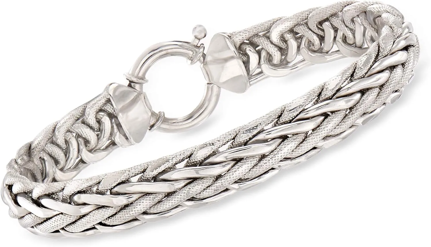 Ross-Simons Wheat-Link Bracelet in Sterling Silver