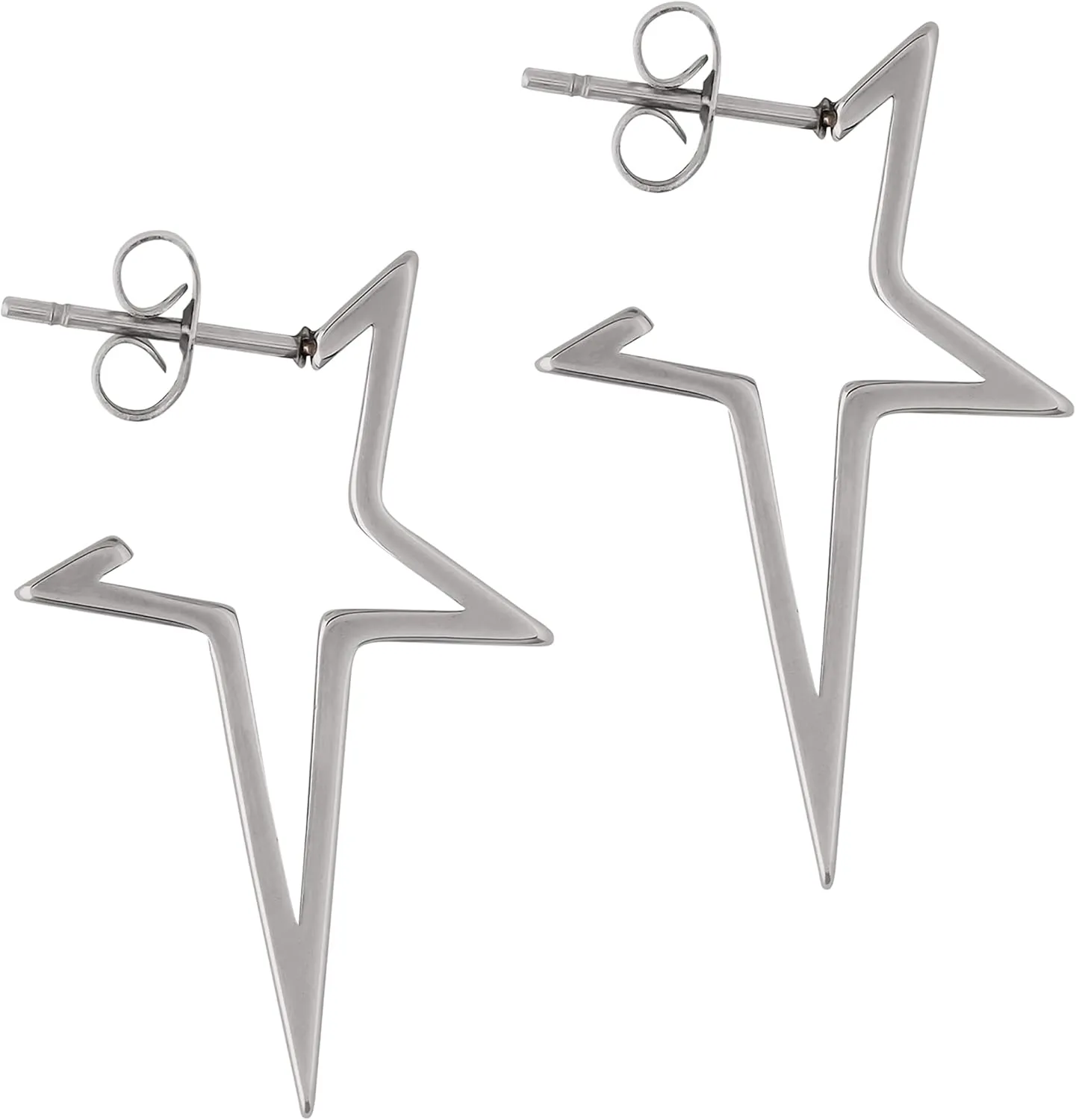 Sacina Spike Star Earrings Dangle, Y2k Goth Punk Grunge Emo Earrings, Star Jewelry, Christmas Jewelry Gifts For Women