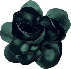 Satin Rose Flower Large Brooches Lapel Pins Big Fabric Flower Brooch Pin Classic for Wedding Party Dance Banquet for Women Dress Suit Clothes Accessories Jewelry 140mm