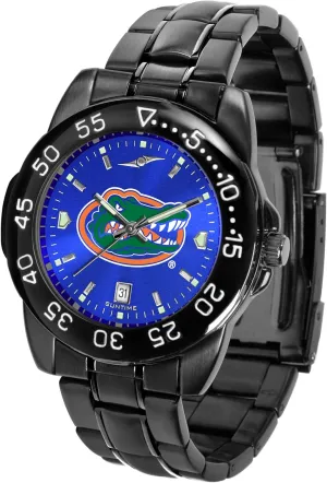 SunTime Men's Fantom Sport Collegiate Team Watch Black with Shiny Anochrome Dial
