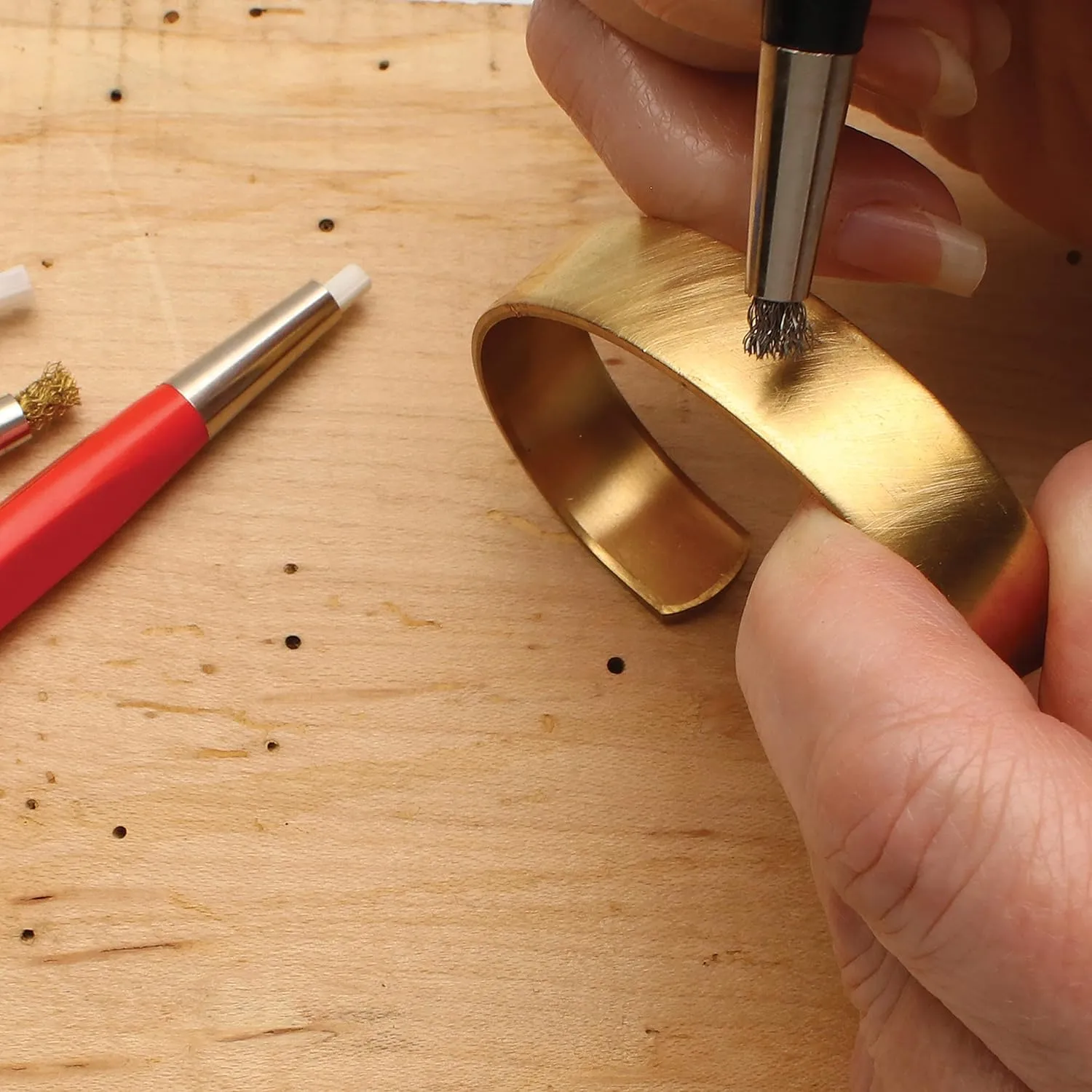 The Beadsmith Bracelet Cuff  Made of Raw Brass  Adjustable, Open Bangle for Men and Women - Flat Style, 1-1/2-Inch Wide  Minimalist Design Jewelry  Can Be DIY Custom Designed
