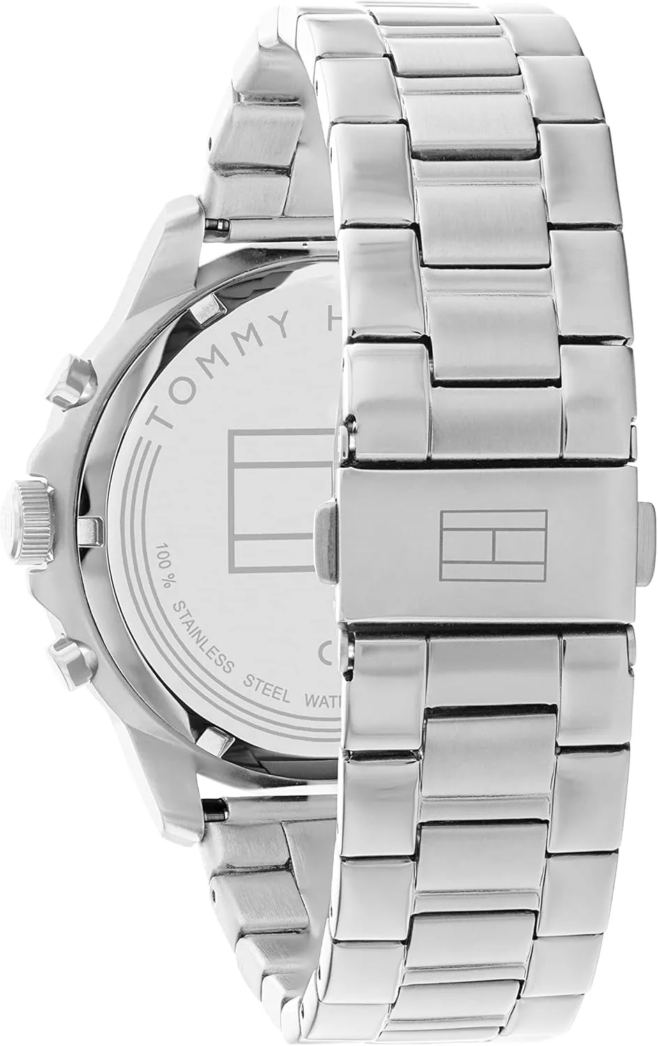 Tommy Hilfiger Men's Automatic Watch  Stainless Steel, 5 ATM Water Resistant, Modern Stylish Timepiece, Gift for Him, 43mm