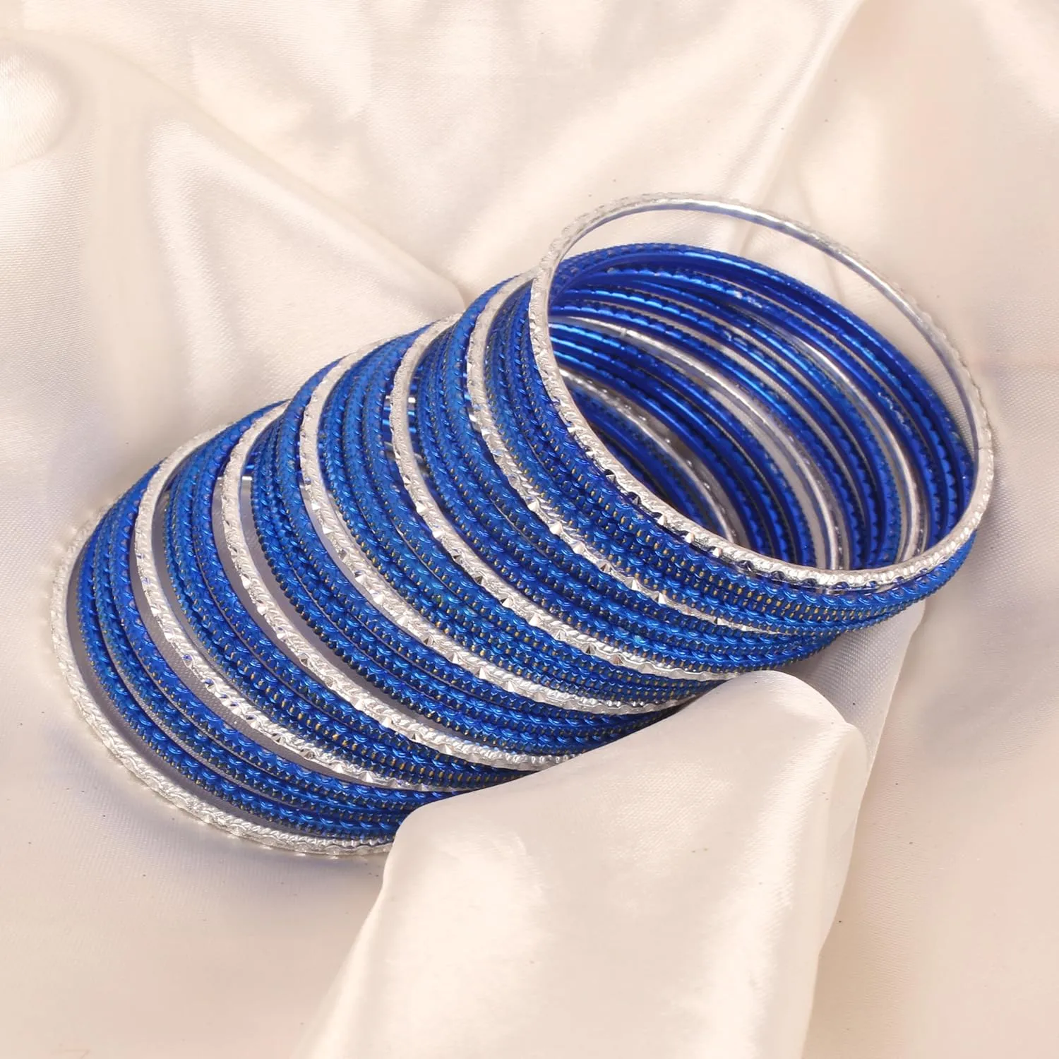 Touchstone Indian Bollywood Gorgeous Handcrafted Hand Saw Peeled Pattern Designer Jewelry Bracelets Bangle in Gold or Copper or Silver Tones for Women.