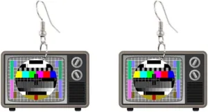 Unique Acrylic Television Drop Dangle Earrings Novelty TV Statement Earrings Creative Novelty Jewelry for Women Party Gifts