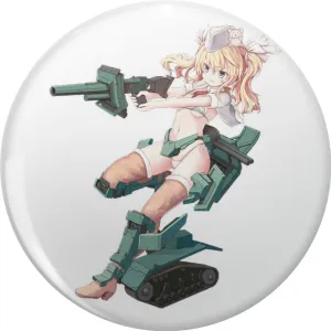 Vintage Artwork Unisex Cute GunPanzer Waltzbest Game Right Now Girls Boys Pin Lapel Pin Brooch Steel Pins Badge 0.75"