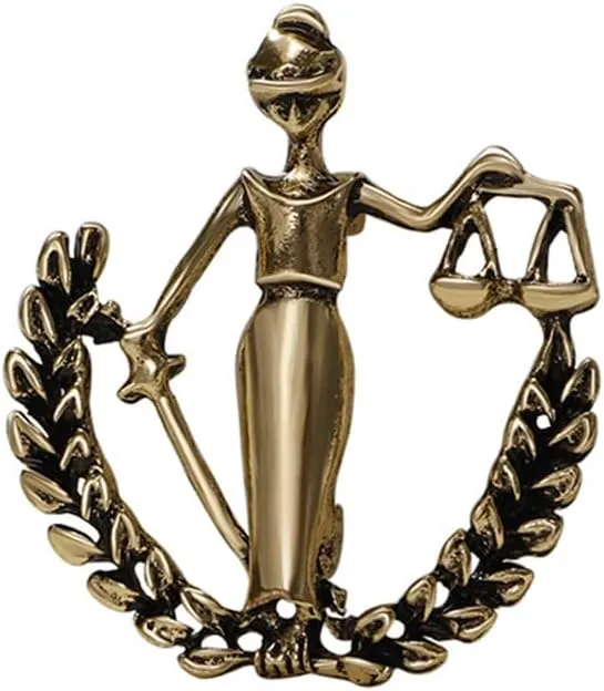Vintage Libra Girl Brooch Pin for Women Gold Tone Unique Star Constellation Sign Goddess Brooches Lapel Pins Dainty Dress Accessories Birthday Anniversary Jewelry Gift