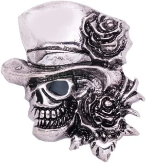 Vintage Skull Head Brooch Pin Skeleton Rose Flower Pins Clip Lapel Shawl Sweater Scarves Dress Suit Backpacks Badge Hat Brooches Pins Fashion Halloween Jewelry Gifts for Women Girls Men Accessories