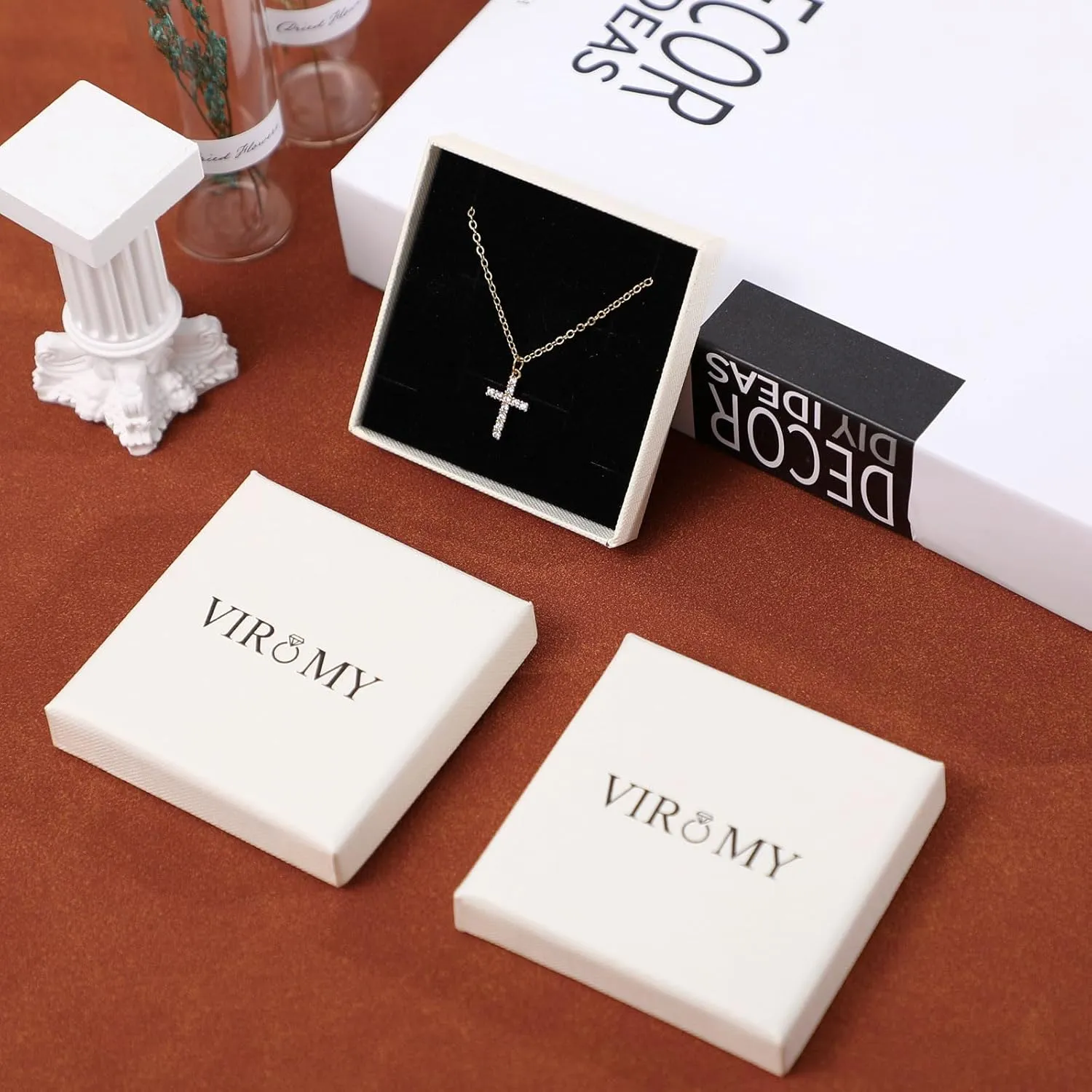 VIROMY Dainty Sideways Initial Name Necklace for Women 14K Gold Plated Minimalist Letter Necklace Personalized Name Choker Necklaces Simple Everyday Jewelry