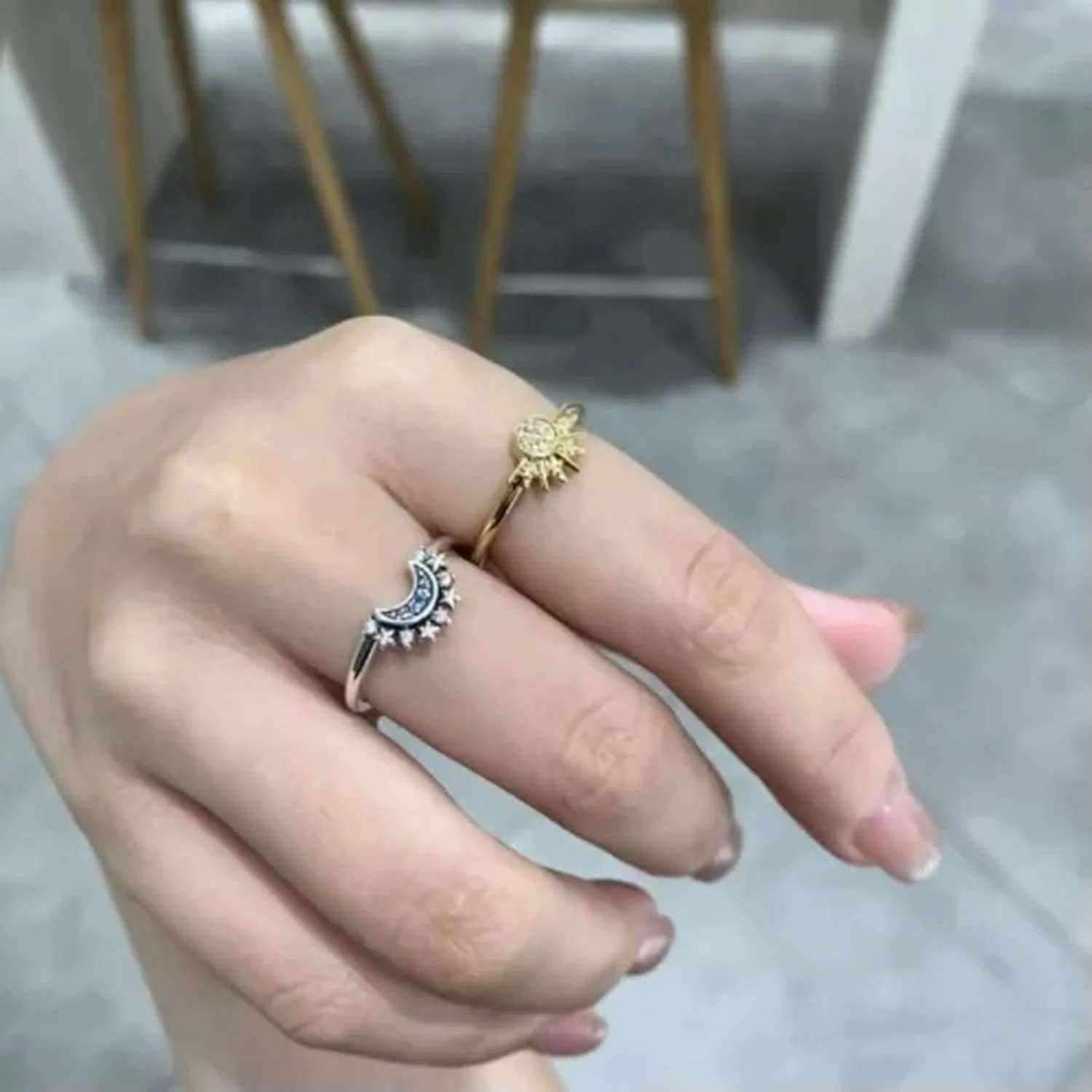 Women Men's Rings Stainless Steel Couple Ring Titanium Engagement Band Wedding-#2-8