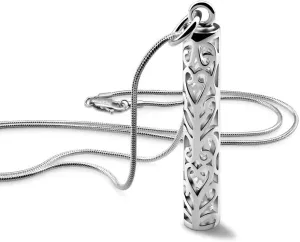 Women's 925 Silver Necklace-Bohemian Sterling Silver Patterned Cylindrical Pendant Necklace-100% Original Silver Snake Chain 45-60CM Fine Jewelry