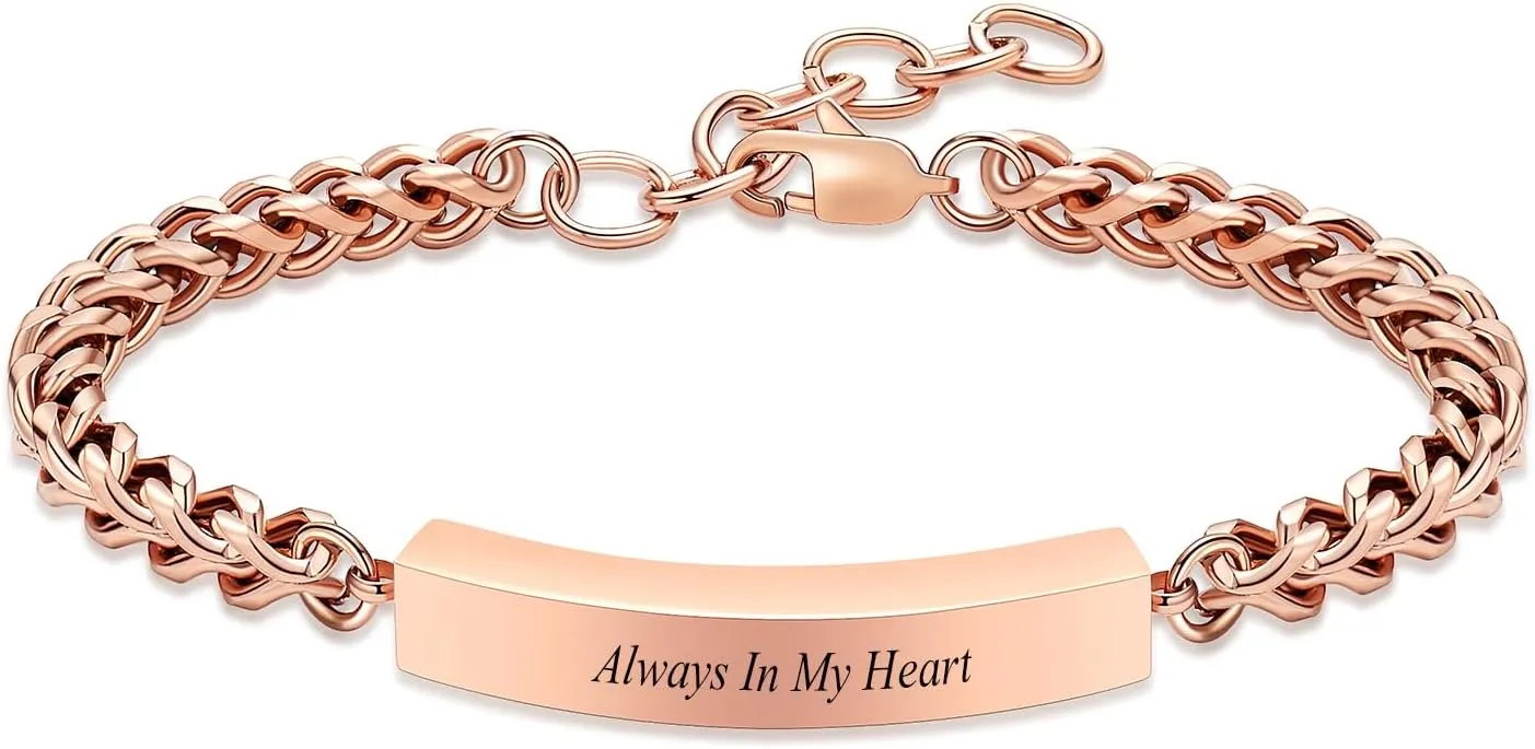 zeqingjw Cremation Jewelry Urn Bracelet for Ashes Adjustable Memorial Urn Bangles for Human Ashes - Memorial Ashes Keepsake Jewelry Always In My Heart