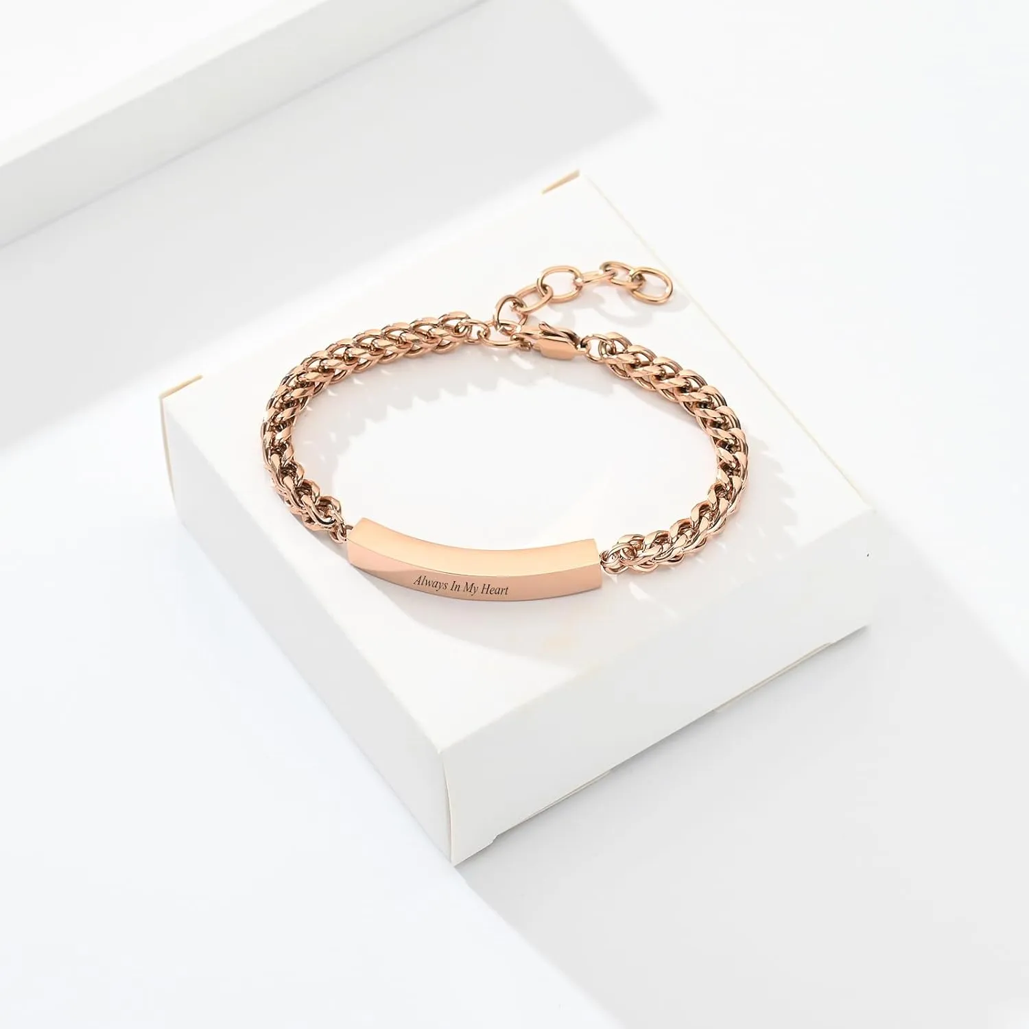 zeqingjw Cremation Jewelry Urn Bracelet for Ashes Adjustable Memorial Urn Bangles for Human Ashes - Memorial Ashes Keepsake Jewelry Always In My Heart